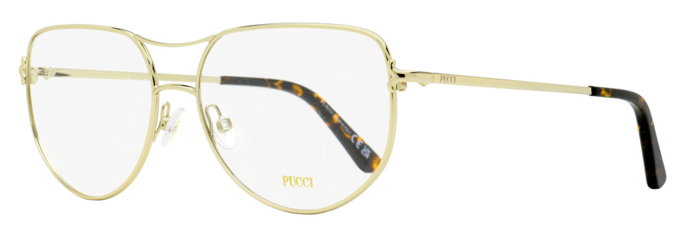 Pucci Clip-On Eyeglasses EP5247 032 Gold 59mm